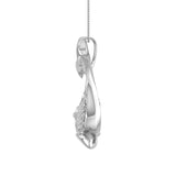 0.15 Carat Diamond Fish Pendant Necklace in Gold (Silver Chain Included)