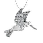 1/5 Carat Bird Diamond Pendant Necklace in Gold (Silver Chain Included) - Preview 10