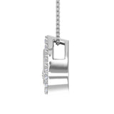 1/4 Carat Diamond Tear Drop Pendant Necklace in Gold (Included Silver Chain) - IGI Certified