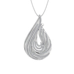 0.65 Carat Diamond Tear Drop Pendant Necklace in Gold (Included Silver Chain)