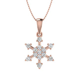 1/4 Carat Diamond Fashion Pendant Necklace in Gold (Silver Chain Included)