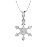 1/4 Carat Diamond Fashion Pendant Necklace in Gold (Silver Chain Included)