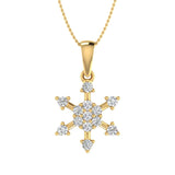 1/4 Carat Diamond Fashion Pendant Necklace in Gold (Silver Chain Included)