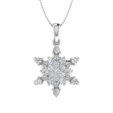 1/2 Carat Diamond Fashion Pendant Necklace in Gold (Silver Chain Included)