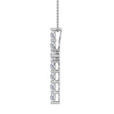 1 Carat Diamond Cross Pendant Necklace in 14K Gold (Silver Chain Included)