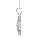 1/4 Carat Diamond Fashion Pendant Necklace in Gold (Silver Chain Included)
