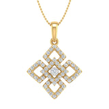 1/4 Carat Diamond Fashion Pendant Necklace in Gold (Silver Chain Included)
