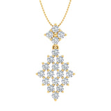 1 Carat Diamond Fashion Pendant Necklace in Gold (Silver Chain Included) - IGI Certified
