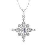 1/4 Carat Diamond Fashion Pendant Necklace in Gold (Silver Chain Included) - IGI Certified