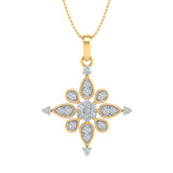 1/4 Carat Diamond Fashion Pendant Necklace in Gold (Silver Chain Included) - IGI Certified