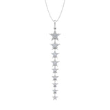 1/4 Carat Diamond Journey Pendant Necklace in Gold (Silver Chain Included)