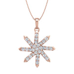 1/2 Carat Diamond Fashion Pendant Necklace in Rose Gold-PD-08185-SI1SI2-14KYX-IG-Thumbnail 1