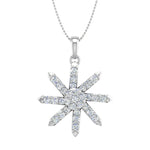 1/2 Carat Diamond Fashion Pendant Necklace in White Gold-PD-08185-SI1SI2-14KWX-Preview 1