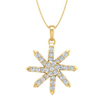 1/2 Carat Diamond Fashion Pendant Necklace in Gold-PD-08185-SI1SI2-14KWX-Thumbnail 3