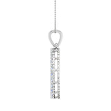 1/2 Carat Diamond Circle Pendant Necklace in Gold (Silver Chain Included)