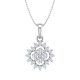 1/3 Carat Diamond Fashion Pendant Necklace in Gold (Silver Chain Included)