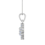 1/3 Carat Diamond Fashion Pendant Necklace in Gold (Silver Chain Included) - IGI Certified