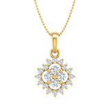 1/3 Carat Diamond Fashion Pendant Necklace in Gold (Silver Chain Included) - IGI Certified