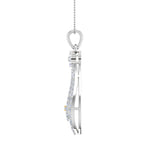 1/2 Carat Diamond Drop Pendant Necklace in Gold (Silver Chain Included) - IGI Certified-Preview