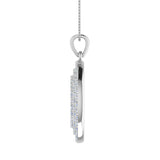 1/10 Carat Diamond Circle Pendant Necklace in Gold (Included Silver Chain)