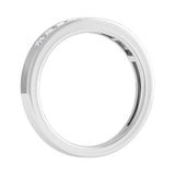 1/2 Carat Channel Set Princess Cut Diamond Wedding Band Ring in Gold - IGI Certified