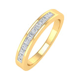 0.27 Carat Channel Set Diamond Wedding Band Ring in Gold - IGI Certified