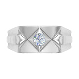 1/2 Carat Men's Diamond Wedding Band Ring in Gold