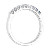 1/2 Carat Princess Cut Diamond Wedding Band Ring in Gold - IGI Certified