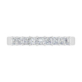 1/2 Carat Princess Cut Diamond Wedding Band Ring in Gold - IGI Certified