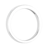 Channel Set Baguette Shape Diamond Wedding Band Ring in Gold (0.16 cttw) - IGI Certified