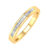 Channel Set Baguette Shape Diamond Wedding Band Ring in Gold (0.16 cttw)