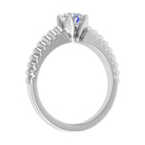1/2 Carat 4-Prong Set Diamond Solitaire Engagement Ring in Gold