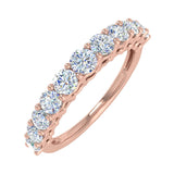 1 Carat Diamond Wedding Band Ring in Gold - IGI Certified