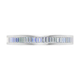 1/2 Carat Channel Set Baguette Shape Diamond Wedding Band Ring in Gold - IGI Certified