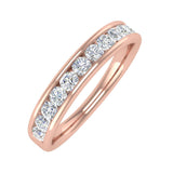 1/2 Carat Channel Set Diamond Wedding Band Ring in Gold