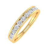 1/2 Carat Channel Set Diamond Wedding Band Ring in Gold