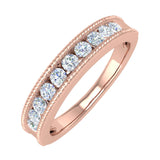 1/2 Carat Channel Set Diamond Wedding Ring Band in Gold
