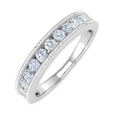 1/2 Carat Channel Set Diamond Wedding Ring Band in Gold - Preview 2