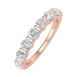 1 Carat Diamond Wedding Band Ring in Gold - IGI Certified