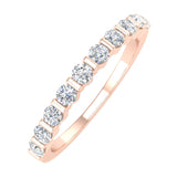 Gold Channel Set Diamond Wedding Band Ring (1/2 Carat) - IGI Certified