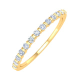 1/5 Carat Diamond Wedding Band Ring in Gold