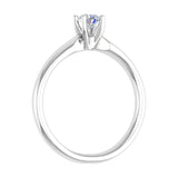 1/4 Carat 4-Prong Set Solitaire Diamond Engagement Ring Band in Gold