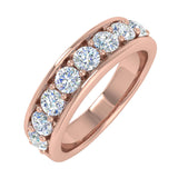1 Carat Diamond Wedding Band Ring in Gold