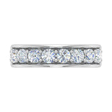 1 Carat Diamond Wedding Band Ring in Gold - IGI Certified