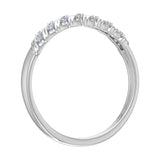 1/10 Carat Diamond Wedding Band Ring in Gold-RG-11611-SI1SI2-14KW-Preview 1