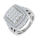 0.15 Carat Cluster Diamond Stud Earrings in Gold - IGI Certified-ER-03431-I1I2-14KW-IG-Preview 5