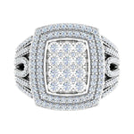 0.15 Carat Cluster Diamond Stud Earrings in Gold - IGI Certified-ER-03431-I1I2-14KW-IG-Preview 1