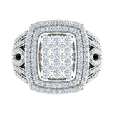 0.15 Carat Cluster Diamond Stud Earrings in Gold - IGI Certified-ER-03431-I1I2-14KW-IG-Preview 1