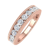 1 Carat Diamond Wedding Band Ring in Gold - IGI Certified