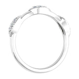 1/10 Carat Pave Set Diamond Wedding Anniversary Ring in Gold